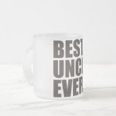 Het beste. Oom. Ooit. Matglas Koffiemok (Voorkant links)