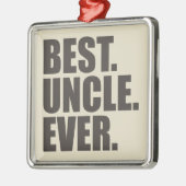 Het beste. Oom. Ooit. Metalen Ornament (Links)