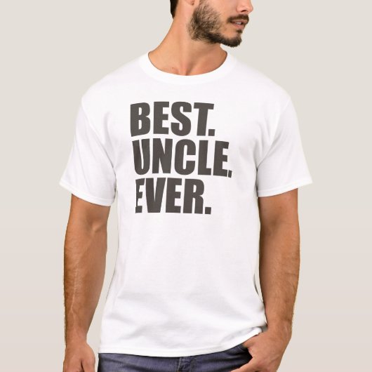 Het beste. Oom. Ooit. T-shirt (Voorkant)