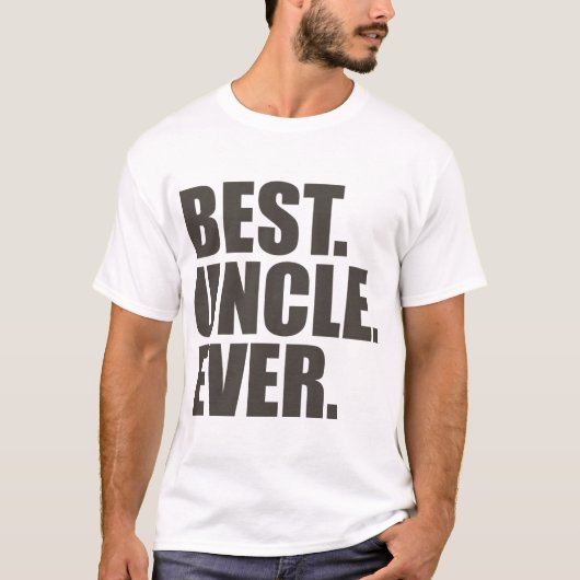 Het beste. Oom. Ooit. T-shirt (Voorkant)