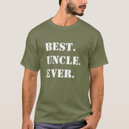 Het beste. Oom. Ooit. White Stencil on Green T-shirt