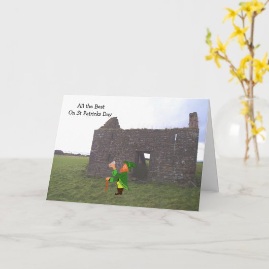 Het beste op de St Patricks Dag Kaart (Gele Bloem)