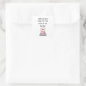 Het beste op internet | Onlinedatering Vierkante Sticker (Tas)