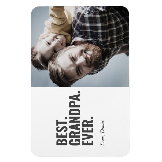 Het beste. Opa. Ooit. Vaderdag Foto Magneet (Verticaal)