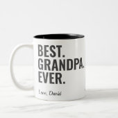 Het beste. Opa. Ooit. Vaderdag Foto Tweekleurige Koffiemok (Links)