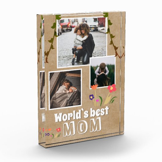 Het beste ouderlijk papier van de mam ter wereld fotoblokken (Links)