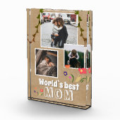 Het beste ouderlijk papier van de mam ter wereld fotoblokken (Rechts)