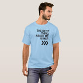 HET BESTE OVER ME IS HAAR -.png T-shirt (Voorkant volledig)