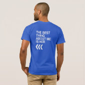 HET BESTE OVER MIJ IS HAAR RECHT - WITTE -.png T-shirt (Achterkant volledig)