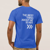 HET BESTE OVER MIJ IS HAAR - WITTE -.png T-shirt (Achterkant)