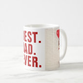 Het beste. Pap. Ooit. Valentijnsdag 2 Foto Koffiemok (Voorkant rechts)