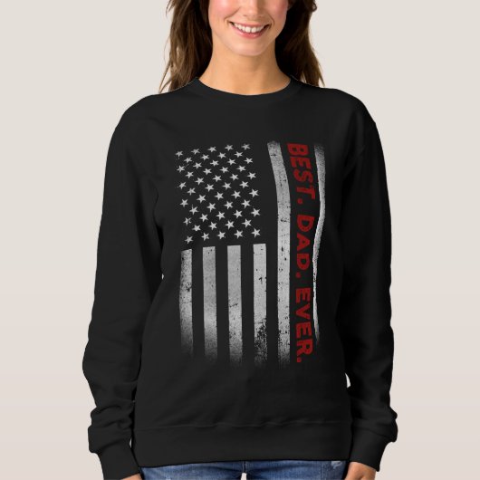 Het beste. Papa. Ooit. American Flag Vaderdag Cade Trui (Voorkant)