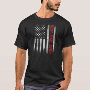 Het beste. Papa. Ooit. Amerikaanse vlag T-shirt Va