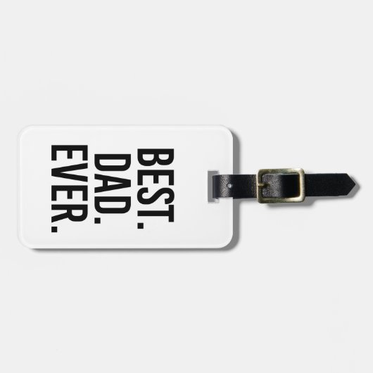 Het beste. Papa. Ooit. Bagagelabel (Voorkant horizontaal)