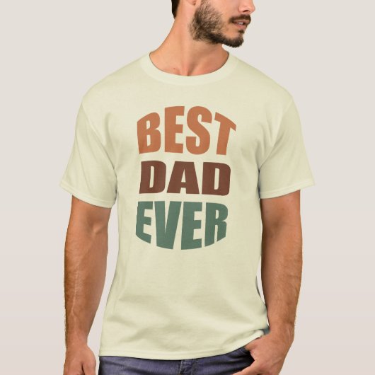 Het beste papa ooit beste papa cadeau voor vaderda t-shirt (Voorkant)