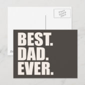 Het beste. Papa. Ooit. Briefkaart (Voorkant / Achterkant)