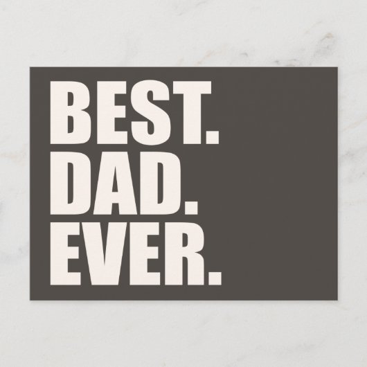 Het beste. Papa. Ooit. Briefkaart (Voorkant)