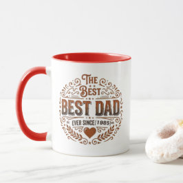 Het Beste Papa Ooit Sinds 1985 Accent Koffiemok  Mok