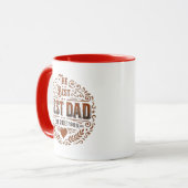 Het Beste Papa Ooit Sinds 1985 Accent Koffiemok Mok (Voorkant links)