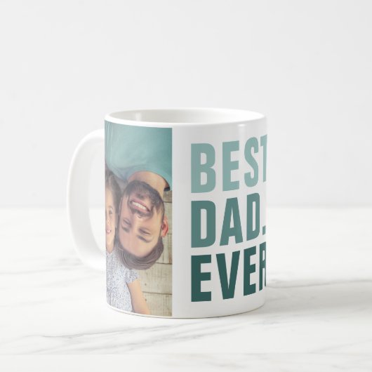 Het beste. Papa. Ooit. Vaderdag 2 Mok fotokoffie (Voorkant links)