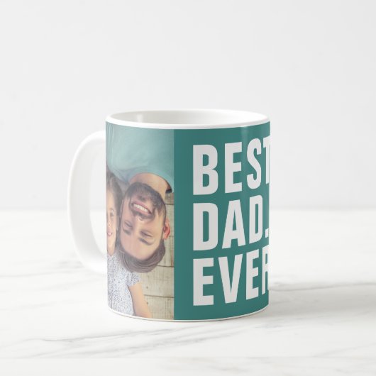 Het beste. Papa. Ooit. Vaderdag 2 Mok fotokoffie (Voorkant links)