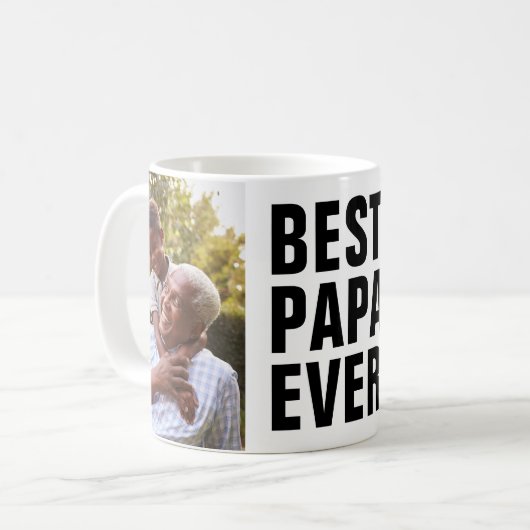 Het beste. Papa. Ooit. Vaderdag 2 Mok fotokoffie (Voorkant links)