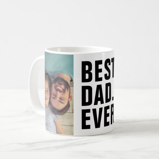 Het beste. Papa. Ooit. Vaderdag 2 Mok fotokoffie (Voorkant links)