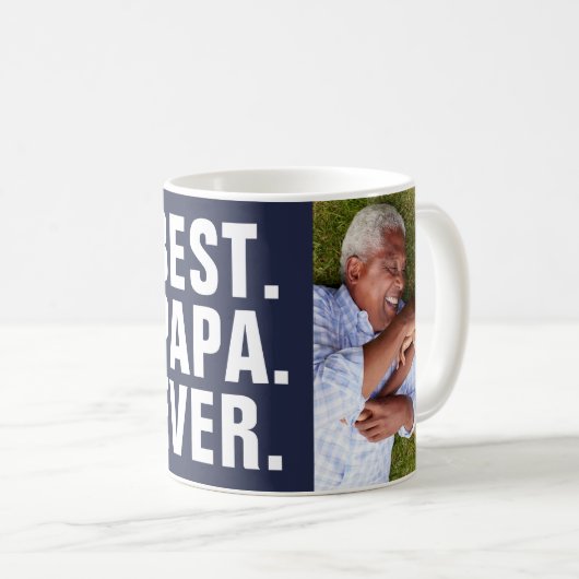 Het beste. Papa. Ooit. Vaderdag 2 Mok fotokoffie (Voorkant rechts)