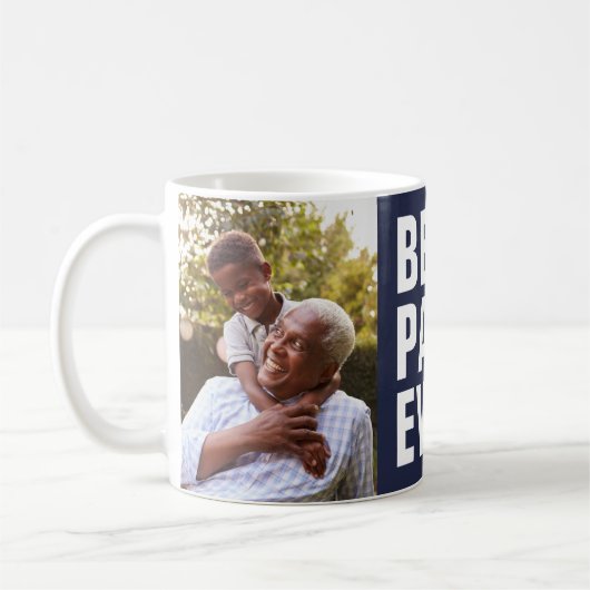 Het beste. Papa. Ooit. Vaderdag 2 Mok fotokoffie (Links)