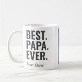 Het beste. Papa. Ooit. Vaderdag Foto Koffiemok (Links)