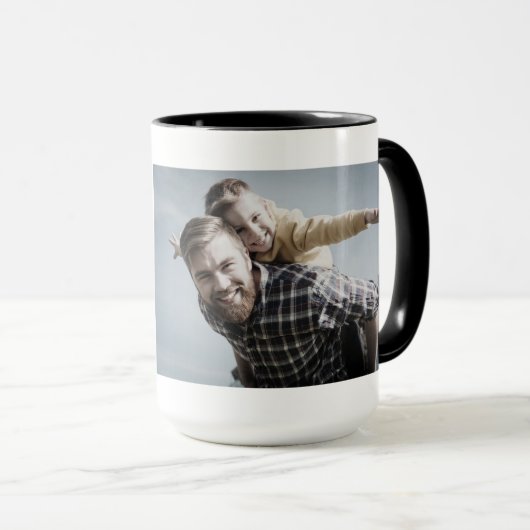 Het beste. Papa. Ooit. Vaderdag Foto Mok (Voorkant rechts)