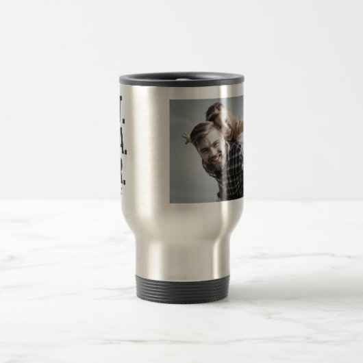 Het beste. Papa. Ooit. Vaderdag Foto Reisbeker (Center)