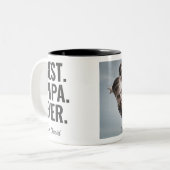 Het beste. Papa. Ooit. Vaderdag Foto Tweekleurige Koffiemok (Voorkant links)