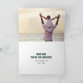 Het beste. Papa. Ooit. Vaderdag-fotokaart Kaart (Binnen)