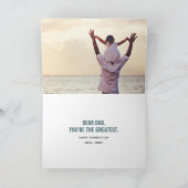 Het beste. Papa. Ooit. Vaderdag-fotokaart Kaart (Binnen)
