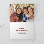Het beste. Papa. Ooit. Vaderdag-fotokaart Kaart (Binnen)