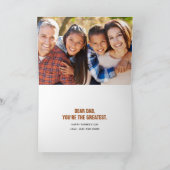Het beste. Papa. Ooit. Vaderdag-fotokaart Kaart (Binnen)