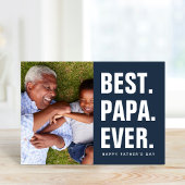Het beste. Papa. Ooit. Vaderdag-fotokaart Kaart