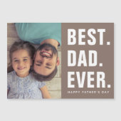 Het beste. Papa. Ooit. Vaderdag Magnetische fotoka (Voorkant)