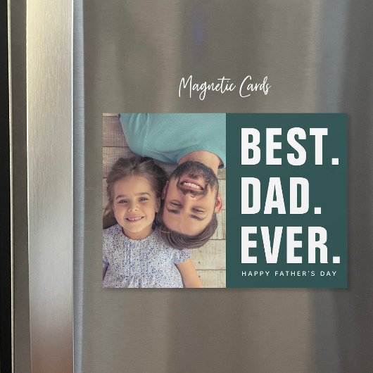 Het beste. Papa. Ooit. Vaderdag Magnetische fotoka