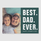 Het beste. Papa. Ooit. Vaderdag Magnetische fotoka (Voorkant)