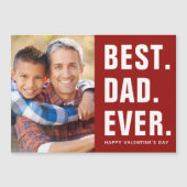 Het beste. Papa. Ooit. Valentijnsdag-fotokaart Mag (Voorkant)