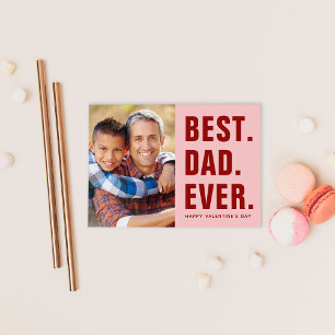 Het beste. Papa. Ooit. Valentijnsdag-fotokaart Mag