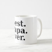 Het beste. Papa. Ooit. (zwart) Koffiemok (Voorkant rechts)