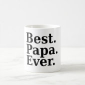 Het beste. Papa. Ooit. (zwart) Koffiemok (Center)