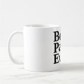 Het beste. Papa. Ooit. (zwart) Koffiemok (Links)