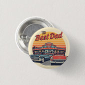 Het beste papa-restaurant ronde button 3,2 cm (Voorkant /achterkant)