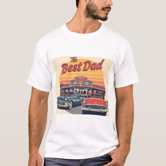 Het beste papa-restaurant t-shirt (Voorkant)