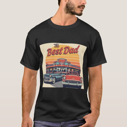 Het beste papa-restaurant t-shirt (Voorkant)