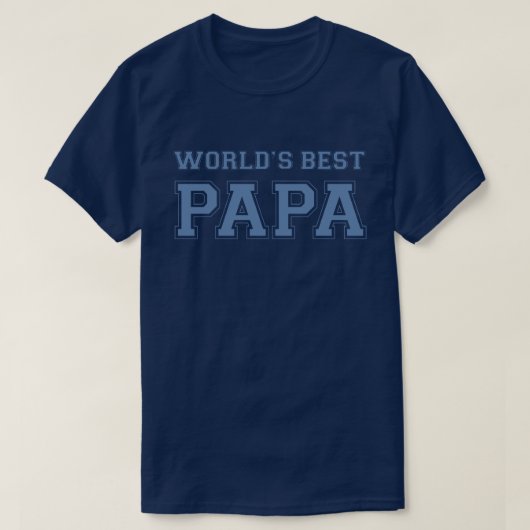 Het beste papa-Shirt ter wereld T-shirt (Design voorkant)